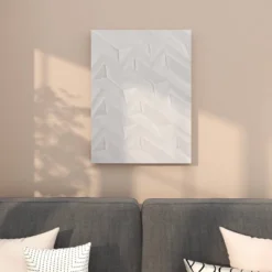 Wood Geometric Carved Wall Decor White - CosmoLiving By Cosmopolitan -Decora Shop GUEST 02888f0f 4a33 4546 a50e 50685c4c7cf3