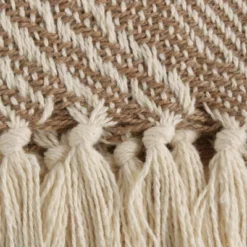 50"x60" Basketweave Throw Blanket - Design Imports -Decora Shop GUEST 028aebe3 59c5 460b a867 a09817562a21