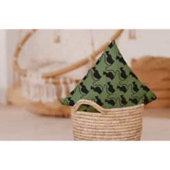 16"x16" Spooky Cats Square Throw Pillow Sage Green - E By Design -Decora Shop GUEST 03e329d4 a4de 4b97 97ec 194febb69329