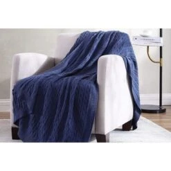The Nesting Company – Oak 100% Cotton Cable Knit Ultra Comfortable Throw Blanket 50" X 70" -Decora Shop GUEST 04cbc1fc 68d2 4d26 a311 5ae72bcbb3d3