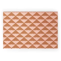 June Journal Triangular Lines In Terracotta Looped Vinyl Welcome Mat - Society6 -Decora Shop GUEST 05c2bace 774a 4357 b351 1969b84d2886