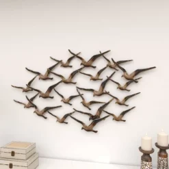 Metal Bird Flying Flock Of Wall Decor Gold - Olivia & May 17 Metal Bird Flying Flock Of Wall Decor Gold - Olivia & May -Decora Shop GUEST 061961ec cbdd 4ff2 93ee c6f130f6252b