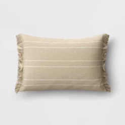 Textured Linen Striped Throw Pillow Neutral - Threshold™ -Decora Shop GUEST 06f921ce 8469 4689 90ae 595c1954d5db