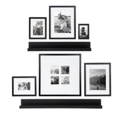 8pc Gallery Frame Box Set Black - Kate & Laurel All Things Decor -Decora Shop GUEST 07168833 926e 4c6a 944b 7237c57e35ae