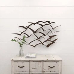 Metal Bird Flying Flock Wall Decor - Olivia & May 28 Metal Bird Flying Flock Wall Decor - Olivia & May -Decora Shop GUEST 074a1453 441b 4fc1 bd9c 8d5700f1376c