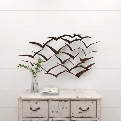 Metal Bird Flying Flock Wall Decor - Olivia & May 11 Metal Bird Flying Flock Wall Decor - Olivia & May - Image 11