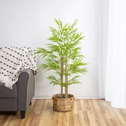Northlight 47" Artificial Potted Bamboo Plant