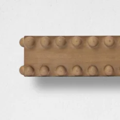 Large Beaded Wood Floating Decorative Wall Shelf Natural - American Art Decor -Decora Shop GUEST 08758e2a 6ec8 4c58 83d9 ef38ca9fdeae