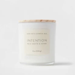 Wood Lidded Glass Wellness Intention Candle - Threshold™ -Decora Shop GUEST 0999c516 ae7a 45de 97e2 6ac895015e1c
