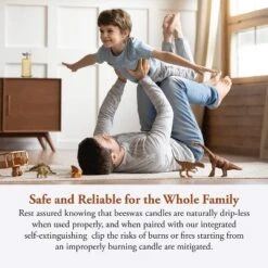 Candle By The Hour 48-Hour Vertical Candle, Eco-friendly Natural Beeswax With Cotton Wick -Decora Shop GUEST 0b5daa8e 0713 4e96 9961 5502df4420ea