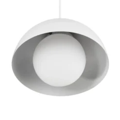 1-Light Amelia Plug-In Pendant With Glass Shade Matte White - Globe Electric -Decora Shop GUEST 0beb224b 1915 4bc2 895d 14b3506a8355