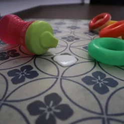 FlorArt Palisades Low Profile Easy Clean Kitchen Mat Blue/Cream - Bungalow Flooring -Decora Shop GUEST 0df29d0b dc21 4e5a a6b3 61d544930005