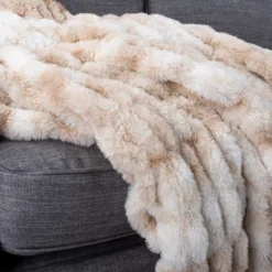 Lavish Home 60x80 Jacquard Faux Fur Blanket -Decora Shop GUEST 1110360d 3c5a 450e 99e7 30e4ff9175dc