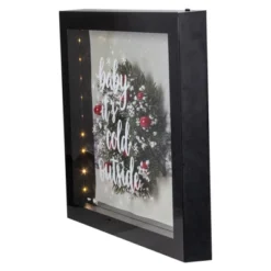 Northlight 14" Black Framed 3D "Baby It's Cold Outside" Christmas LED Decor Box -Decora Shop GUEST 14519964 2a52 4948 a64a 4ecf288a0e6e