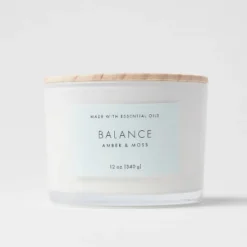 Wood Lidded Glass Wellness Balance Candle - Threshold™ -Decora Shop GUEST 153c12f7 0aba 43b7 956b c817a127669d