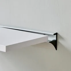 Floating Wall Shelf With Aluminum Bar - Danya B. -Decora Shop GUEST 1bf631cd 1940 4eed 861c 9e0c7e63d479