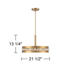 Stiffel Artyom Warm Gold Ring Pendant Chandelier 21 1/2" Wide Modern Clear Crystal Balls 4-Light Fixture For Dining Room House Foyer Kitchen Island -Decora Shop GUEST 206a442b 35c2 4027 9a1b 7a59971cfb1d