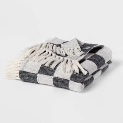 60"x80" Woven Cotton Checkered Bed Throw - Threshold™ -Decora Shop GUEST 21ece0cd d5f6 45ed 8de5 f3cde6fa73bb