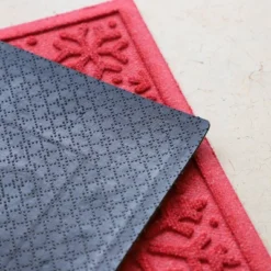 1'8"x2'6" Aqua Shield Snowflake Door Mat Solid Red - Bungalow Flooring -Decora Shop GUEST 234243ee df76 493e b1a7 eed43d1f611b