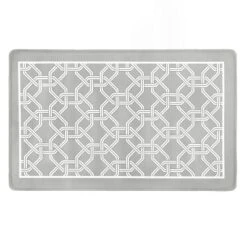Kate Aurora Versailles Modern Geometric Chain Link Memory Foam Anti Fatigue & Skid Resistant Kitchen Mat - 18" X 30" -Decora Shop GUEST 25446b9e 8c9e 4221 8997 b5bc826587b1