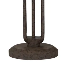 Franklin Iron Works Rustic Industrial Table Lamp 26 1/2" High With USB Dimmer Rust Bronze Haft Dome Glass Shade For Bedroom Living Room House Desk -Decora Shop GUEST 268be5d3 cb90 4b69 90b6 099b14aa9924