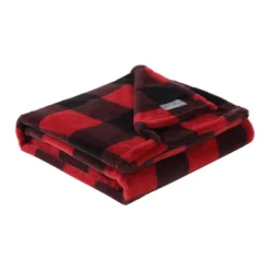 20"x20" Oversize Cabin Plaid Square Throw Pillow With 50"x60" Cabin Plaid Throw Blanket Set Red/Black - Eddie Bauer -Decora Shop GUEST 2737f55a d258 4dc8 b597 328b8fbbd4c7