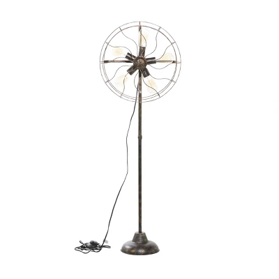 Industrial Metal Floor Lamp Brown - Olivia & May 6 Industrial Metal Floor Lamp Brown - Olivia & May - Image 6