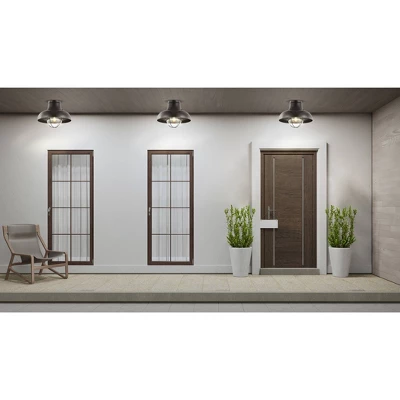 13" LED Metal Semi Flush Mount - Jonathan Y 4 13" LED Metal Semi Flush Mount - Jonathan Y - Image 4