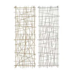 Set Of 2 Metal Geometric Overlapping Lines Wall Decors - CosmoLiving By Cosmopolitan -Decora Shop GUEST 2f299803 abf2 4c4f 8f17 143f4ca62149