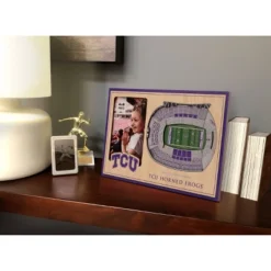 4" X 6" NCAA TCU Horned Frogs 3D StadiumViews Picture Frame