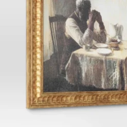 20" X 16" The Thankful Poor By Henry Ossawa Tanner Vintage Framed Wall Cotton Canvas Gold - Threshold™ -Decora Shop GUEST 323db025 289f 490e 9753 d74ddd454148