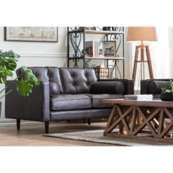 Mariner Tripod Style Wood Floor Lamp With Burlap Drum Shade Rust - Storied Home -Decora Shop GUEST 32adbbfa 794e 41fe a956 923b8417f6a6