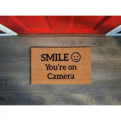 BirdRock Home Smile You're On Camera Coir Front Door & Entry Doormat - 18" X 30" -Decora Shop GUEST 33fcffe1 63cf 446a 9f36 4ba78bdbf802