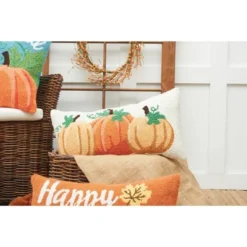 C&F Home Pumpkin Trio Hooked Throw Pillow -Decora Shop GUEST 3606120c 96b0 4452 97b4 74753ee02274