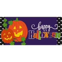 Evergreen Indoor Outdoor Doormat Bundle Set Of 5 - Frame And 4 Welcome Seasonal Inserts Santa Ho Ho Ho Halloween Thanksgiving -Decora Shop GUEST 36123cd2 5abd 459d a7d9 de9670c355cb