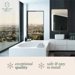 Hamilton Hills 30" X 40" Rectangle Contemporary Metal Gold Framed Mirror -Decora Shop GUEST 39312735 61f4 4c01 883e 6d9c61d8555c