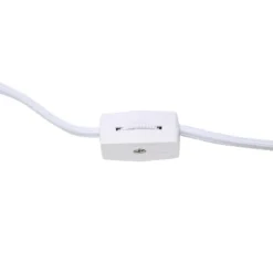 11.81" Traditional Petite Metal Stick Bedside Table Desk Lamp In Chrome With Fabric Shade Purple - Creekwood Home -Decora Shop GUEST 3bb3e069 084c 4a04 8f61 9d25a0cabe6c