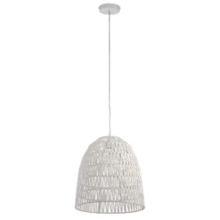 15" 1-Light Imara Pendant Hemp White - River Of Goods -Decora Shop GUEST 3d4cbe37 4215 4e10 8d64 de19c33a0421