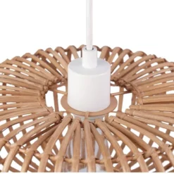 Fitz 1-Light Plug-In Or Hardwire Rattan Shade Pendant Lighting - Globe Electric -Decora Shop GUEST 3e7cc50e a587 4a8e a32c df3d23982961