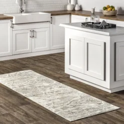 NuLOOM Alexa Textured Modern Marble Area Rug