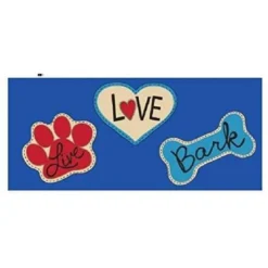 Evergreen Indoor Outdoor Doormat Bundle Set Of 5 - Frame And 4 Welcome Paw Print Pet Inserts -Decora Shop GUEST 3fb6224c e3c0 476d a640 9c0a70a243e2