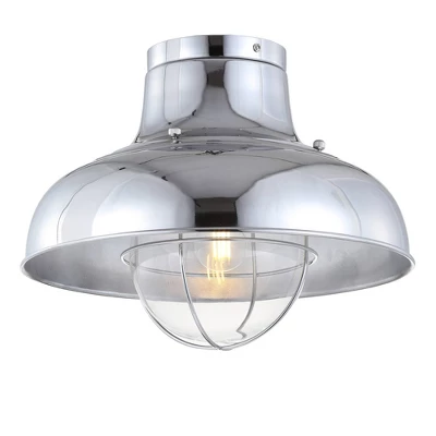 13" LED Metal Semi Flush Mount - Jonathan Y 6 13" LED Metal Semi Flush Mount - Jonathan Y - Image 6