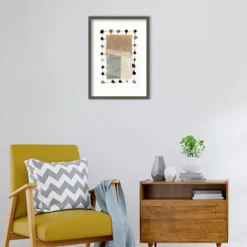 19" X 25" Neutral Collage II By Laura Horn Wood Framed Wall Art Print - Amanti Art -Decora Shop GUEST 4130c4df 5027 4913 b069 97d935ad45e4