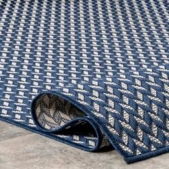 8'x10' Camryn Abstract Herringbone Indoor And Outdoor Area Rug Navy - NuLOOM -Decora Shop GUEST 445d0f64 3ab6 4206 9439 895401524ce4