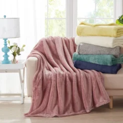 50"x60" Anti-Microbial Throw Blanket - Avery Pure -Decora Shop GUEST 45424993 df98 4163 aeff 6d9d11e766a3