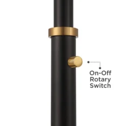 Possini Euro Design Quatro Mid Century Modern Tree Floor Lamp 71" Tall Black Gold Metal 4 Light Frosted Glass Cone Shade For Living Room Bedroom House -Decora Shop GUEST 4642abc8 498f 437e a60c c5b14f2af9fb