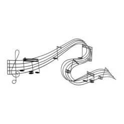 Metal Music Notes Wall Decor Black - Olivia & May -Decora Shop GUEST 478cc107 d362 43b5 abb2 21e35ce7c922