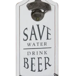 Wood Sign Beer Bottle Opener 2 Storage Slot Wall Decor Set Of 2 - Olivia & May -Decora Shop GUEST 48c36392 64d7 4e67 bcee e8e1e0cd3ffd