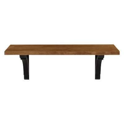 Wall Shelf - Brown/Black 1 Wall Shelf - Brown/Black