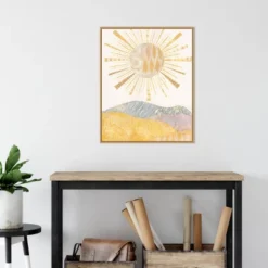 22" X 28" Boho Sunshine II By Courtney Prahl Framed Canvas Wall Art Light Brown - Amanti Art -Decora Shop GUEST 4c1b1741 3b98 48cb a900 51dd18aa3b34